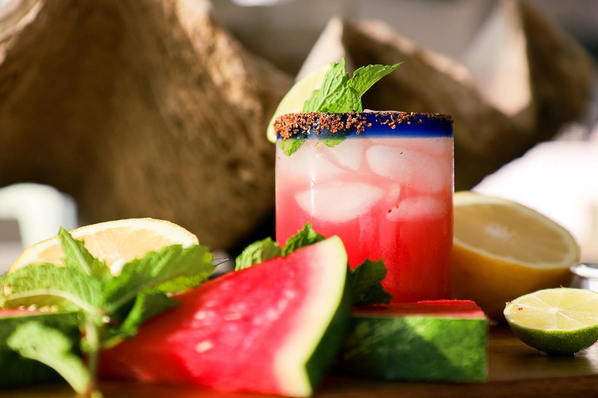 Spicy Watermelon Margarita cocktail made with Octavio Tequila